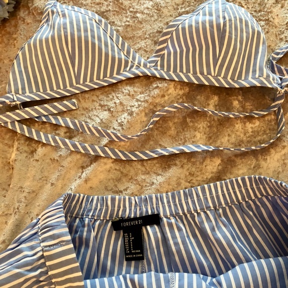 Striped two piece cotton set - Picture 3 of 6